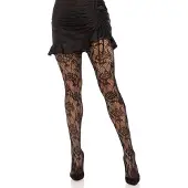 Leg avenue Wild Rose Net Tights.