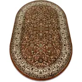 Rugsx Tæppe ROYAL ADR oval design 1745 brun 200x290 cm