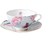 Wedgwood Cuckoo Teacup & Saucer Set 1 Count (Pack of 1) Blue