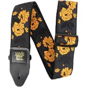 Ernie Ball Classic Jacquard Guitar/Bas Strap - Tangerine Rose