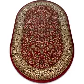 Rugsx Tæppe ROYAL ADR oval design 1745 rødbrun 200x290 cm