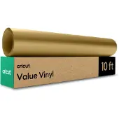 Cricut Value Permanent vinylmatte guld (12in x 10ft rulle)