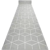 Rugsx Gummibelægning CUBE grå 80x130 cm