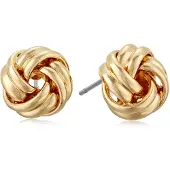 Anne Klein "Classics" Guld-Tone Knot Stud ?reringe
