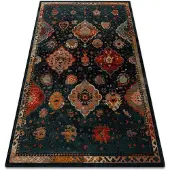 Rugsx Tæppe POLONIA Abrash itämainen, blomster marineblå 170x235 cm