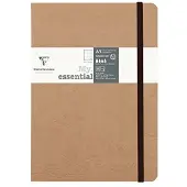 Clairefontaine 'Age Bag' tr?dbundet notesbog A5 prik 192 sider - brun