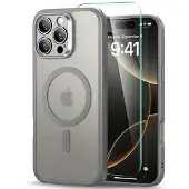 ESR til iPhone 16 Pro-sag (4 i 1) Sæt gennemskinnelig mat-sag med skærmbeskytter kompatibel med MagSafe Military-Grade Protection Classic Series