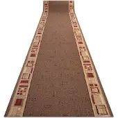 Rugsx Gummibelægning JENA brun 100cm 100x890 cm