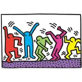 Eurographics Eurografik dans af Keith Haring 100-stykke puslespil