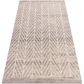 Rugsx Gulvtæppe ANGEL 1188 / 52033 Chevron, sildebens beige / grå 120x170 cm