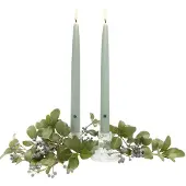 Colonial Candle Bayberry-duftende taperlys – hånddyppede, drypfri, 2-pak