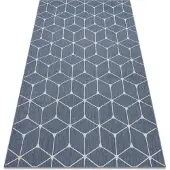 Rugsx Sisaltæppe SISAL FLAT 48721/591 KABLER 3D blå 80x150 cm