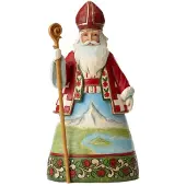Enesco ESESCO JS HWC FIG SWISS SANTA FIGURINE RED