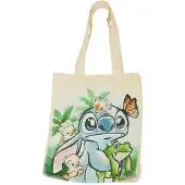 Lilo & Stitch Loungefly Disney Stitch Springtime Daisy Canvas Tote Bag