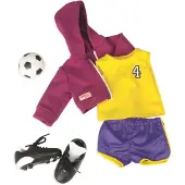 Battat Vores generation af dukke -teamspiller Doll Soccer Outfit 18 "