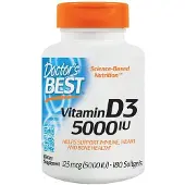 Doctors Best , Vitamin D3, 125 mcg (5.000 IU), 180 Softgels