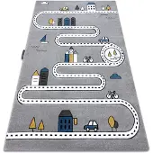 Rugsx Tæppe PETIT STREET GADER grå 80x150 cm