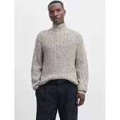 Jack & Jones Pullover 'JORBLEECKER' sort / hvid-meleret