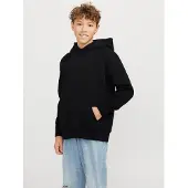 JACK&JONES JUNIOR Hættetrøje - JjEurban - Black - - 10 år (140) - Hættetrøje