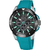 Festina Herreur F20642-3 Chrono Bike Sort/Gummi Ø47 mm