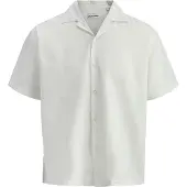 Jack & Jones Ebreeze Linen Blend Resort Kortærmet Skjorte