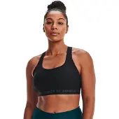 Under Armour UA Crossback Mid Bra, Black