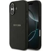 GUESS Grained Ring MagSafe-etui til iPhone 17 - sort
