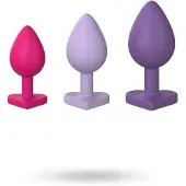 Vuxen Triple Heart Anal Plug Set