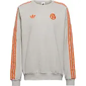 Adidas Bayern München Sweatshirt OG - Grå/Hvid/Orange - , størrelse Large