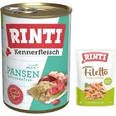 Rinti Økonomipakke: 24 x 400 g Kennerfleisch - Kallun