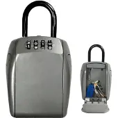 Master Lock 5414EURD, Plast, Vinyl, Zink, Grå, Kombinationslås, 105 x 46 x 135 mm, 64 x 35 x 96 mm, 4 stk