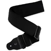 D'Addario 75B000 3 Inch Wide Bass Guitar Strap Black