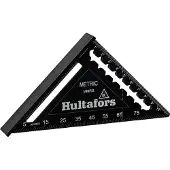 Hultafors staliaus kvadratas 110×110 mm su metrine skale, [257032]