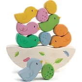 Tender Leaf Toys Trælegetøj - Mine Første Stabledyr - 12 Dele - Fugle - - OneSize - Stablelegetøj
