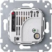Merten 536302, Drejekontakt, Metallic, Hvid, IP20, 230 V, 10 A