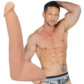 Doc Johnson Roman Todd ULTRASKYN Dildo 20 cm - Vanilla