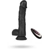 Zenn Super Soft Dildo With Warming Black 22,2 cm