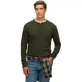 Superdry Vle Mid Weight Henley T-shirt Med Lange ærmer