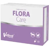 Vetfood FloraCare kosttilskud til hunde og katte mod diarré 60 kapsler