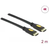 DeLOCK HDMI-kabel HDMI-A han til HDMI-A han 4K 2 m