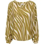 JDY Bluse 'JDYHolly' oliven / naturhvid