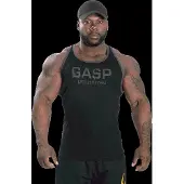 Gasp Ribbed T-Back, Black - M