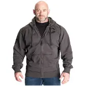 Gasp Pro Gym Hoodie Acid Wash Grå