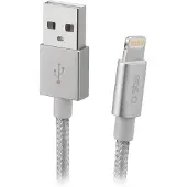 SBS TECABLEUSBIP589BS, 1 m, Lightning, USB A, Hanstik, Hanstik, Sølv