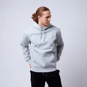 CLN Athletics Men's Core Hoodie, Grey Melange