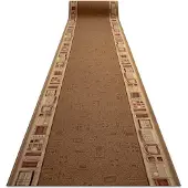 Rugsx Gummibelægning JENA beige 120cm 120x330 cm