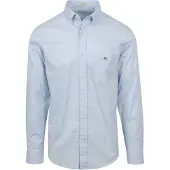 Gant Casual Skjorte Poplin Blå Lyseblå måle