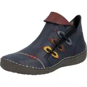 Rieker Ankelstøvler navy / choko / gul / bordeaux