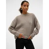 Vero Moda Pullover 'VMBoom' beige-meleret