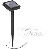 MEGATRON MT70011 Solcellelyskæde Udvendigt LED (RGB) Varmhvid Oplyst Længde: 3 m med solcelle